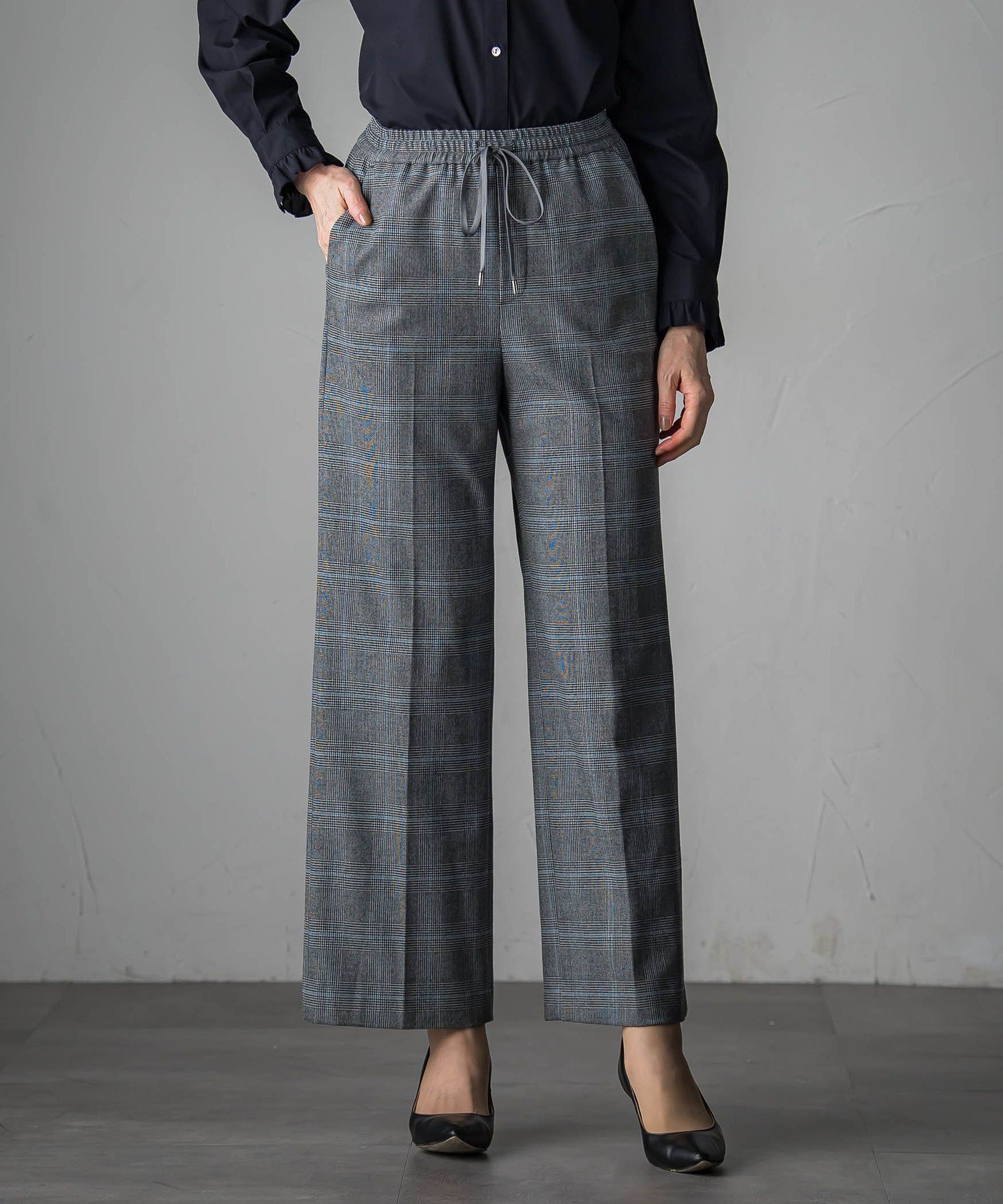 【ラ エフ/Laf…】の【biyori】ピクシエスタワイドパンツ インテリア・キッズ・メンズ・レディースファッション・服の通販 founy(ファニー) 　ファッション　Fashion　レディースファッション　Fashion for Women　パンツ　Pants & Trousers　洗える　Machine Washable　秋　Autumn　シンプル　Simple, Minimal　ストレッチ　Stretch, Stretchy Fabric　センター　Center, Center Line　ピーチ　Peach, Soft Touch　ワイド　Wide, Wide Fit　冬　Winter / This Winter　A/W・秋冬　Autumn/Winter　2025年　2025　2025-2026秋冬・A/W　Autumn/Winter 2025–26 AW25–26　ブラック系その他|ID: prp329100004811543 ipo3291000000034926626