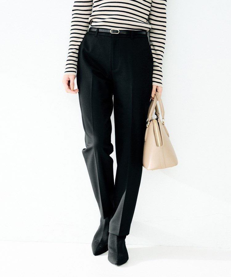 【アンタイトル/UNTITLED】のベーシックテーパードパンツ インテリア・キッズ・メンズ・レディースファッション・服の通販 founy(ファニー) 　ファッション　Fashion　レディースファッション　Fashion for Women　パンツ　Pants & Trousers　ストレッチ　Stretch, Stretchy Fabric　ビジネス 仕事 通勤　Business / Work / Commuting　ポケット　Pocket, Pocket Detail　リラックス　Relax, Relaxed Fit　エレガント 上品　Elegant　定番　Standard, Basic Item　ブラック|ID: prp329100004811552 ipo3291000000034926697