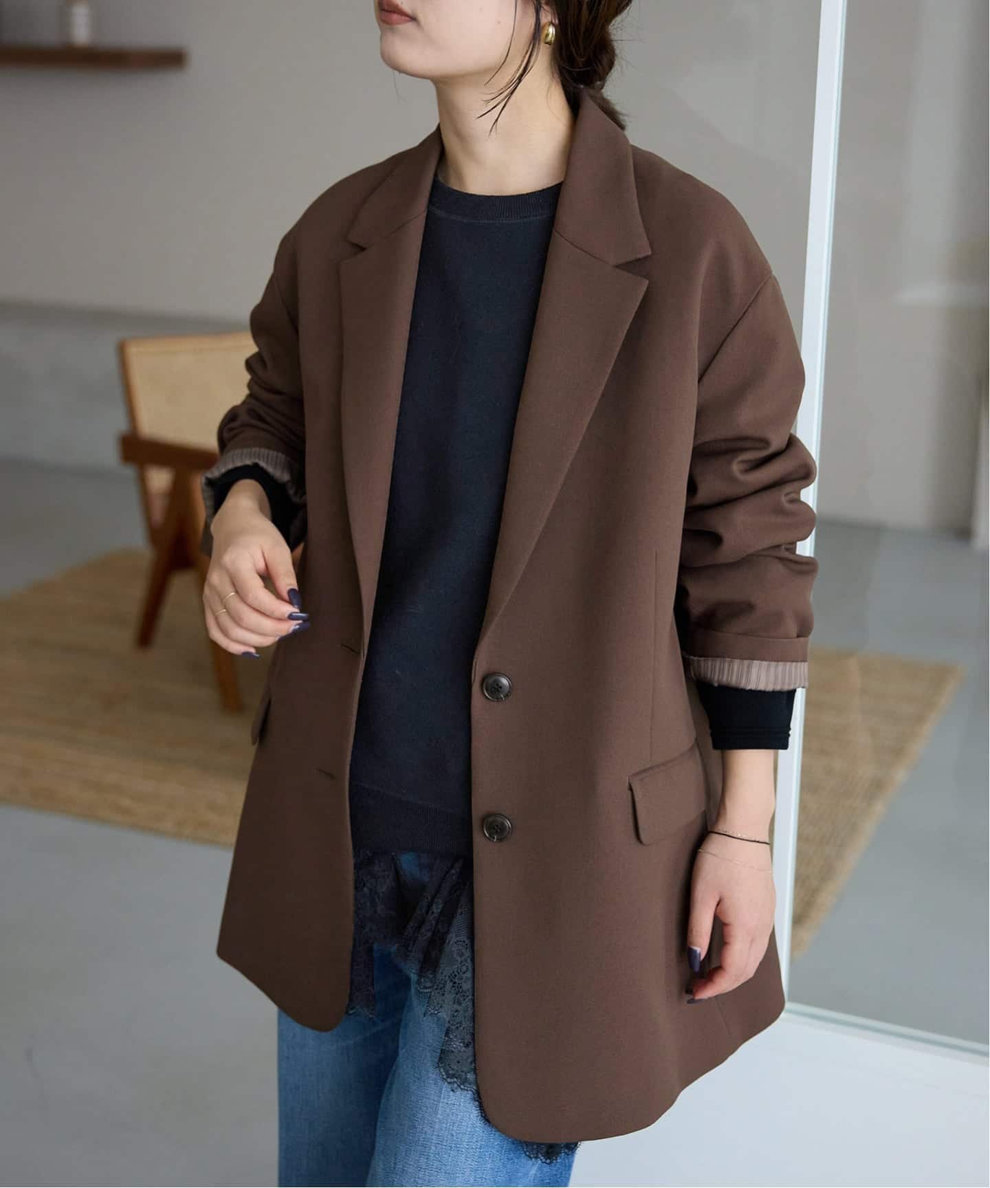 【スローブ イエナ/SLOBE IENA】の《追加2》PE SHARK ビッグジャケット インテリア・キッズ・メンズ・レディースファッション・服の通販 founy(ファニー) 　ファッション　Fashion　レディースファッション　Fashion for Women　アウター　Coat / Outerwear Collection　レディースジャケット・軽アウター　Jackets　2025年　2025　2025-2026秋冬・A/W　Autumn/Winter 2025–26 AW25–26　ジャケット　Jacket, Outerwear　トレンド　Trend, Trending Now　ビッグ　Big, Oversized　ベスト　Vest, Waistcoat　ポケット　Pocket, Pocket Detail　A/W・秋冬　Autumn/Winter　ブラウン|ID: prp329100004811558 ipo3291000000034926751