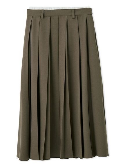 【ミラオーウェン/Mila Owen】のダブルウエストランダムプリーツスカート 人気、トレンドファッション・服の通販 founy(ファニー) 　ファッション　Fashion　レディースファッション　Fashion for Women　スカート　Skirts　プリーツスカート / 上品フェミニンスタイル　Pleated Skirts　おすすめ　Recommended / Our Picks　シンプル　Simple, Minimal　スタイリッシュ　Stylish, Fashionable　スマート　Smart, Elegant　スーツ　Suit, Formalwear　ダブル　Double, Double-Breasted　チェーン　Chain, Chain Strap　トレンド　Trend, Trending Now　プリーツ　Pleats, Pleated　ランダム　Random, Irregular　ループ　Loop, Loop Knit　 other-1|ID: prp329100004811589 ipo3291000000034927071