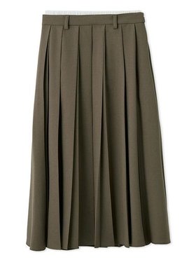 【ミラオーウェン/Mila Owen】のダブルウエストランダムプリーツスカート 人気、トレンドファッション・服の通販 founy(ファニー) ファッション Fashion レディースファッション Fashion for Women スカート Skirts プリーツスカート / 上品フェミニンスタイル Pleated Skirts おすすめ Recommended / Our Picks シンプル Simple, Minimal スタイリッシュ Stylish, Fashionable スマート Smart, Elegant スーツ Suit, Formalwear ダブル Double, Double-Breasted チェーン Chain, Chain Strap トレンド Trend, Trending Now プリーツ Pleats, Pleated ランダム Random, Irregular ループ Loop, Loop Knit |ID:prp329100004811589