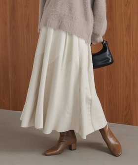 【バブ ブージュルード/Bab Bou Jeloud】のフェイクレザーフレアスカート 人気、トレンドファッション・服の通販 founy(ファニー) ファッション Fashion レディースファッション Fashion for Women スカート Skirts Aライン・フレアスカート A-Line & Flared Skirts ストレッチ Stretch, Stretchy Fabric フェイクレザー Faux Leather, PU Leather フェミニン Feminine, Girly 再入荷 Restock / Back in Stock 秋 Autumn |ID:prp329100004811605