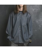 【メゾンスペシャル/MAISON SPECIAL】の4 Colors Chambray Washable Wool Prime-Over Regular Collar Shirt 人気、トレンドファッション・服の通販 founy(ファニー) ファッション Fashion レディースファッション Fashion for Women トップス・カットソー Cut & Sew Tops シャツ・ブラウス・オフィスカジュアル Elegant Blouses & Button-Ups シャンブレー Chambray, Denim-Like Fabric ショルダー Shoulder, Shoulder Strap シンプル Simple, Minimal ドロップ Drop Shoulder, Dropped Style パターン Pattern, Design Print thumbnail GRY|ID: prp329100004811609 ipo3291000000034927282