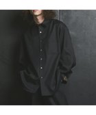 【メゾンスペシャル/MAISON SPECIAL】の4 Colors Chambray Washable Wool Prime-Over Regular Collar Shirt 人気、トレンドファッション・服の通販 founy(ファニー) ファッション Fashion レディースファッション Fashion for Women トップス・カットソー Cut & Sew Tops シャツ・ブラウス・オフィスカジュアル Elegant Blouses & Button-Ups シャンブレー Chambray, Denim-Like Fabric ショルダー Shoulder, Shoulder Strap シンプル Simple, Minimal ドロップ Drop Shoulder, Dropped Style パターン Pattern, Design Print thumbnail BLK|ID: prp329100004811609 ipo3291000000034927284