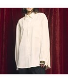 【メゾンスペシャル/MAISON SPECIAL】の4 Colors Chambray Washable Wool Prime-Over Regular Collar Shirt 人気、トレンドファッション・服の通販 founy(ファニー) ファッション Fashion レディースファッション Fashion for Women トップス・カットソー Cut & Sew Tops シャツ・ブラウス・オフィスカジュアル Elegant Blouses & Button-Ups シャンブレー Chambray, Denim-Like Fabric ショルダー Shoulder, Shoulder Strap シンプル Simple, Minimal ドロップ Drop Shoulder, Dropped Style パターン Pattern, Design Print thumbnail WHT|ID: prp329100004811609 ipo3291000000034927285