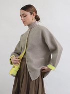 【ラシュッド/LASUD】のバイカラーラクーンニットカーディガン 人気、トレンドファッション・服の通販 founy(ファニー) ファッション Fashion レディースファッション Fashion for Women トップス・カットソー Cut & Sew Tops ニット Knit Tops & Sweaters カーディガン・羽織り Layered Style Cardigans 今季 This Season, Current Season ダブル Double, Double-Breasted 人気 Popular, Best Seller フェイス Face, Facial Design フォルム Silhouette, Form エレガント 上品 Elegant thumbnail 杢ベージュ|ID: prp329100004811618 ipo3291000000034927362