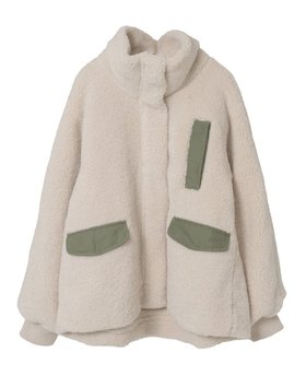 【メルローズ クレール/MELROSE claire】の【ボアブルゾン】 人気、トレンドファッション・服の通販 founy(ファニー) ファッション Fashion レディースファッション Fashion for Women アウター Coat / Outerwear Collection ブルゾンジャケット・スポーティアウター Blouson Jackets ブルゾン Blouson, Bomber Jacket ミリタリー Military, Army Style エレガント 上品 Elegant |ID:prp329100004811635