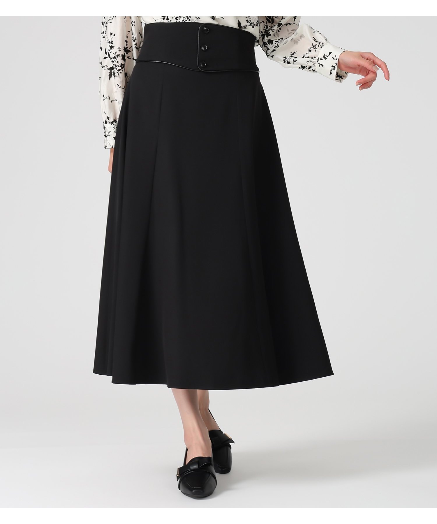 【ミッシュマッシュ/MISCH MASCH】のMM547211 パイピングコルセットベルトAラインスカート インテリア・キッズ・メンズ・レディースファッション・服の通販 founy(ファニー) 　ファッション　Fashion　レディースファッション　Fashion for Women　スカート　Skirts　Aライン・フレアスカート　A-Line & Flared Skirts　ベルト&ウエストマーク　Belts & Waist Accessories　コルセット　Corset, Bustier　シャーリング　Shirring, Ruched　パイピング　Piping, Trim Design　ロング　Long, Long-Length　エレガント 上品　Elegant　ブラック|ID: prp329100004811643 ipo3291000000034927637