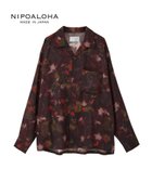 【コンバーストウキョウ/CONVERSE TOKYO】の【NIPOALOHA】 軍鶏-SHAMO LONG SLEEVE WOOL SHIRT ボルドー|ID: prp329100004811647 ipo3291000000034927667