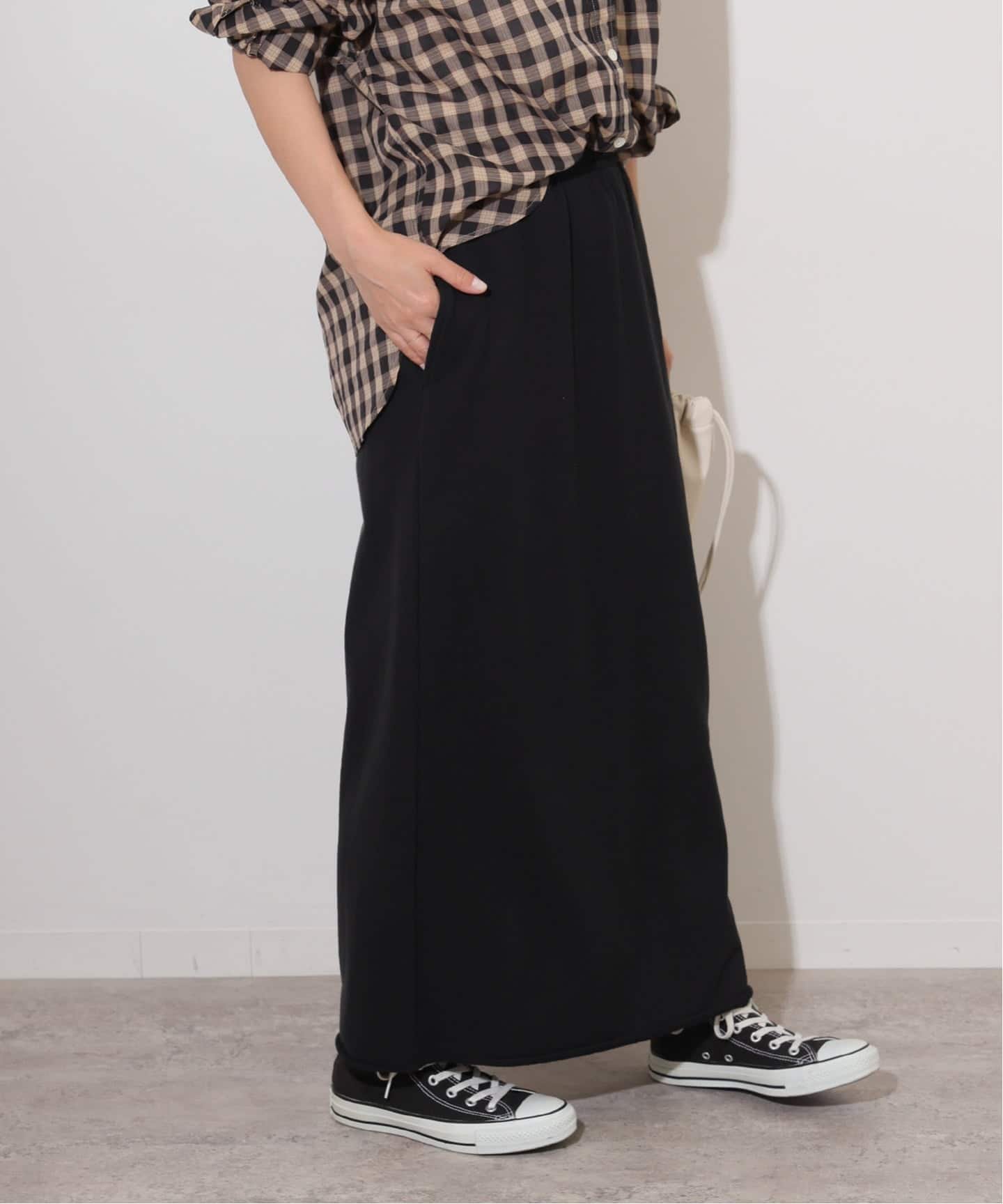 【ジャーナルスタンダード レリューム/JOURNAL STANDARD relume】の《追加9》スウェットマキシスカート インテリア・キッズ・メンズ・レディースファッション・服の通販 founy(ファニー) 　ファッション　Fashion　レディースファッション　Fashion for Women　スカート　Skirts　2025年　2025　2025-2026秋冬・A/W　Autumn/Winter 2025–26 AW25–26　シンプル　Simple, Minimal　スウェット / スエット　Sweatshirt, Sweatwear　ポケット　Pocket, Pocket Detail　マキシ　Maxi, Full Length　ブラック A|ID: prp329100004811659 ipo3291000000034927791