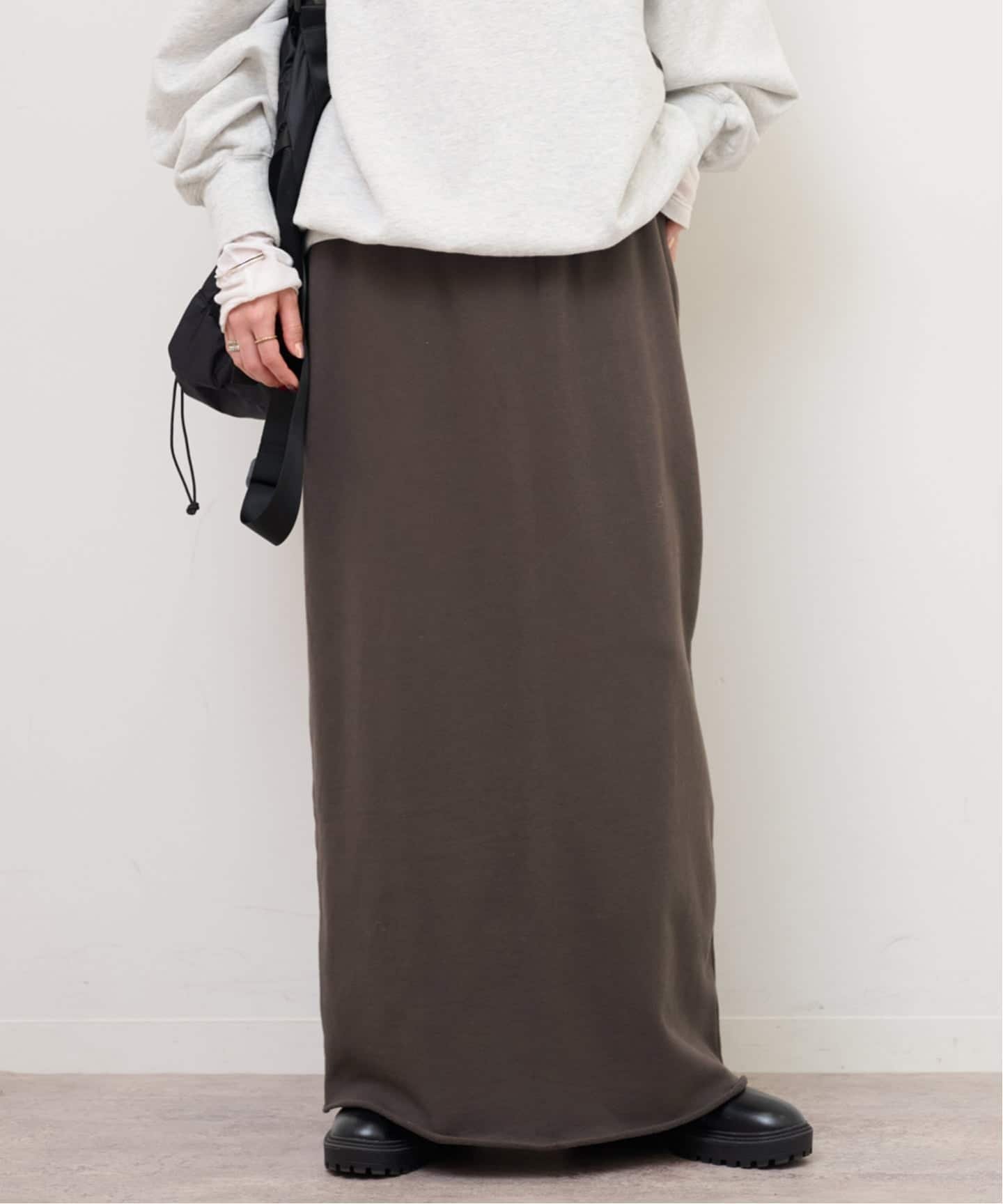 【ジャーナルスタンダード レリューム/JOURNAL STANDARD relume】の《追加9》スウェットマキシスカート インテリア・キッズ・メンズ・レディースファッション・服の通販 founy(ファニー) 　ファッション　Fashion　レディースファッション　Fashion for Women　スカート　Skirts　2025年　2025　2025-2026秋冬・A/W　Autumn/Winter 2025–26 AW25–26　シンプル　Simple, Minimal　スウェット / スエット　Sweatshirt, Sweatwear　ポケット　Pocket, Pocket Detail　マキシ　Maxi, Full Length　ブラウン|ID: prp329100004811659 ipo3291000000034927793