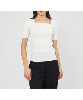 【エポカ/EPOCA】のキュプラベーシック スクエアカラーニット 人気、トレンドファッション・服の通販 founy(ファニー) ファッション Fashion レディースファッション Fashion for Women トップス・カットソー Cut & Sew Tops ニット Knit Tops & Sweaters おすすめ Recommended / Our Picks インナー Innerwear コンパクト Compact, Small Size ジャケット Jacket, Outerwear スクエア Square, Square Shape ストレッチ Stretch, Stretchy Fabric ドレープ Drape, Draping Fabric ボレロ Bolero, Short Cardigan 半袖 Short Sleeve, Half Sleeve 夏 Summer 定番 Standard, Basic Item 春 Spring 秋 Autumn |ID:prp329100004811675