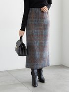 【テチチ/Te chichi】のシャギーチェックスカート 人気、トレンドファッション・服の通販 founy(ファニー) ファッション Fashion レディースファッション Fashion for Women スカート Skirts シンプル Simple, Minimal チェック Check, Plaid, Tartan エレガント 上品 Elegant 冬 Winter / This Winter thumbnail グレー|ID: prp329100004811682 ipo3291000000034928042