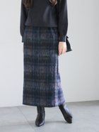 【テチチ/Te chichi】のシャギーチェックスカート 人気、トレンドファッション・服の通販 founy(ファニー) ファッション Fashion レディースファッション Fashion for Women スカート Skirts シンプル Simple, Minimal チェック Check, Plaid, Tartan エレガント 上品 Elegant 冬 Winter / This Winter thumbnail ネイビー|ID: prp329100004811682 ipo3291000000034928043