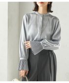 【シップス フォー ウィメン/SHIPS】の手洗い可能 プリーツ 袖 デザイン ブラウス ライトブルー|ID: prp329100004811684 ipo3291000000034928057