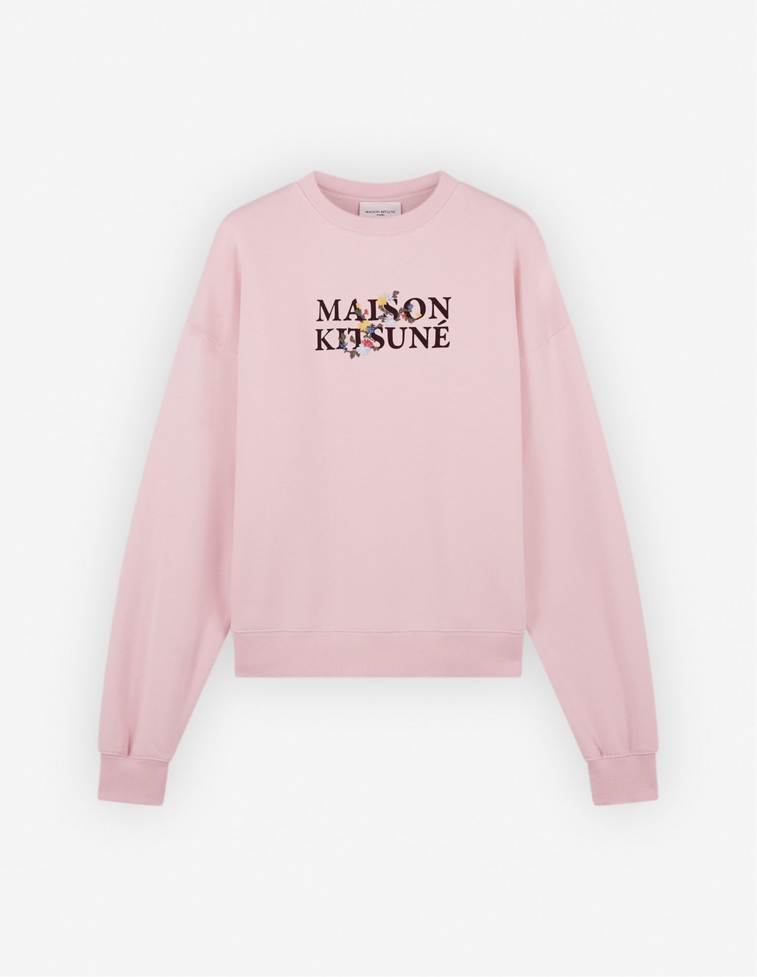 【メゾンキツネ アーカイブス/MAISON KITSUNE ARCHIVES】のMaison Kitsune/【公式】Maison Kitsune MAISON KITSUNE FLOWERS COMFORT SWEATSHIRT インテリア・キッズ・メンズ・レディースファッション・服の通販 founy(ファニー) 　ファッション　Fashion　レディースファッション　Fashion for Women　トップス・カットソー　Cut & Sew Tops　シャツ・ブラウス・オフィスカジュアル　Elegant Blouses & Button-Ups　レディースパーカー・カジュアルフーディー　Casual Hoodies & Sweatshirts　ロングTシャツ・Tシャツ　Longline T-Shirts & Tees　スウェット・クルーネックトップス　Sweatshirts & Crewnecks / Relaxed Fit Sweat Tops　プリント　Print, Printed Pattern　無地　Plain, Solid Color　長袖　Long Sleeve, Full Sleeve　PALE PINK|ID: prp329100004811688 ipo3291000000034928149