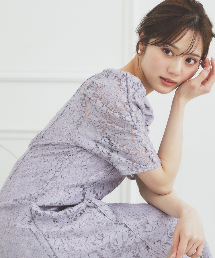 【インデックス/INDEX】の総レースギャザースリーブワンピース【洗濯機洗い可】 インテリア・キッズ・メンズ・レディースファッション・服の通販 founy(ファニー) ファッション Fashion レディースファッション Fashion for Women ワンピース Dresses アクセサリー Fashion Accessories サテン Satin, Glossy Fabric ジャケット Jacket, Outerwear ストレッチ Stretch, Stretchy Fabric ストレート Straight, Straight Cut スマート Smart, Elegant スリーブ Sleeve, Long Sleeve / Short Sleeve デニム Denim, Jeans Material フェミニン Feminine, Girly ポケット Pocket, Pocket Detail リラックス Relax, Relaxed Fit レース Lace, Lace Fabric ラベンダー|ID: prp329100004811700 ipo3291000000034928261