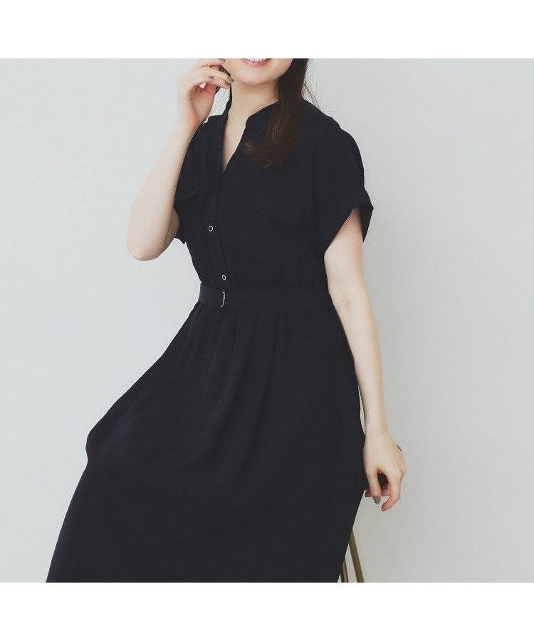 【インデックス/INDEX】の《7色展開/XS-LLサイズ》ダブルポケットスキッパーシャツワンピース【吸水速乾/防シワ/イージーアイロン/抗ピル/洗濯機洗い可】 インテリア・キッズ・メンズ・レディースファッション・服の通販 founy(ファニー) ファッション Fashion レディースファッション Fashion for Women ワンピース Dresses シャツワンピース / 1枚で着映えコーデ Shirt Dresses 吸水 Absorbent, Quick-Dry スキッパー Skipper, Open Collar スマート Smart, Elegant 定番 Standard, Basic Item フレア Flare, Flared ポケット Pocket, Pocket Detail 半袖 Short Sleeve, Half Sleeve ネイビー|ID: prp329100004811704 ipo3291000000034928298