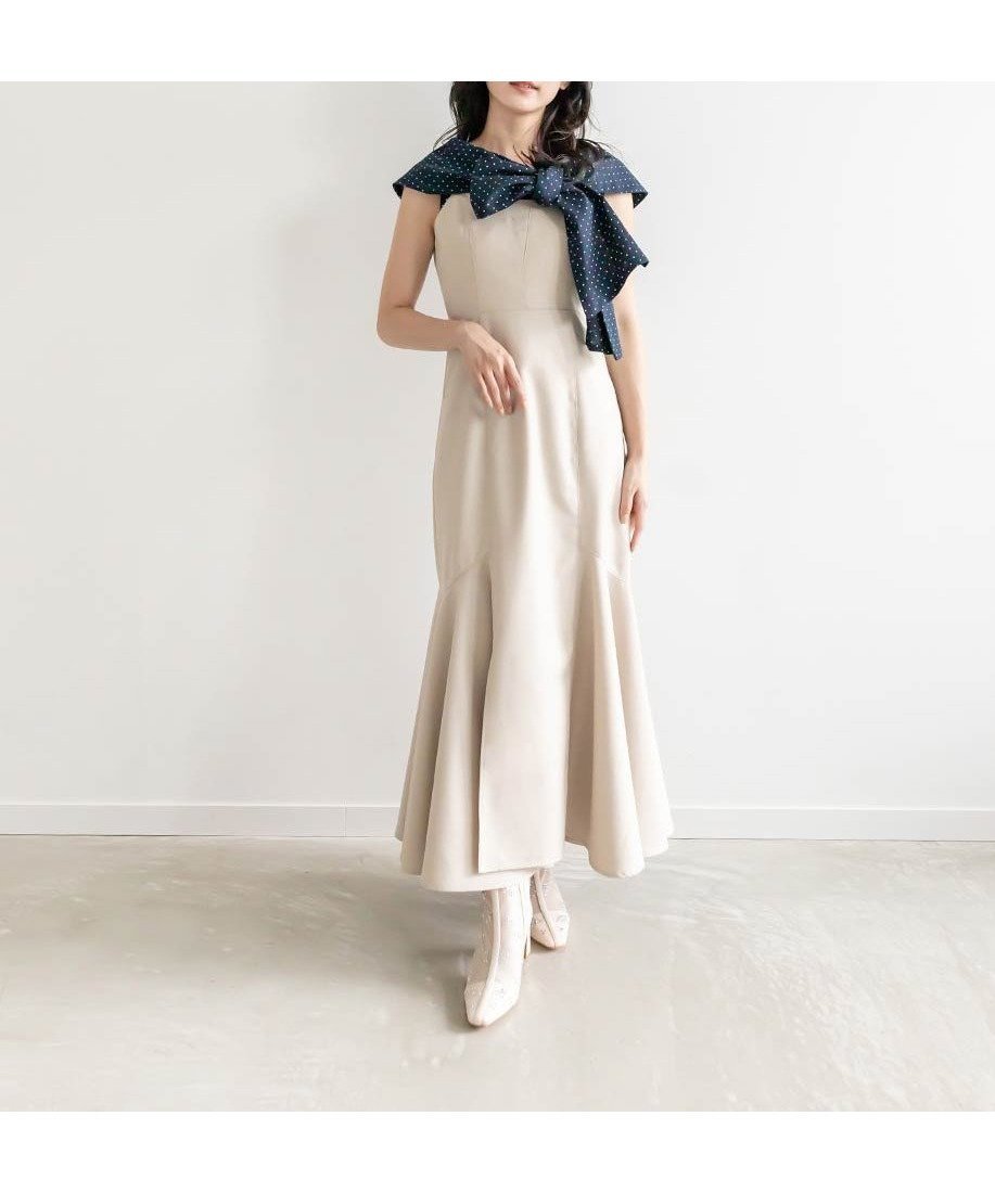 【ランダ/RANDA】のハイウエストマーメイドキャミワンピース インテリア・キッズ・メンズ・レディースファッション・服の通販 founy(ファニー) 　ファッション　Fashion　レディースファッション　Fashion for Women　ワンピース　Dresses　キャミソールワンピース　Camisole Dresses　おすすめ　Recommended / Our Picks　インナー　Innerwear　キャミワンピース　Cami Dress, Slip Dress　シャーリング　Shirring, Ruched　シンプル　Simple, Minimal　スリット　Slit, Slit Detail　フェミニン　Feminine, Girly　マーメイド　Mermaid, Fishtail Silhouette　切替　Switching, Contrast Panel　BEIGE|ID: prp329100004811712 ipo3291000000034928386