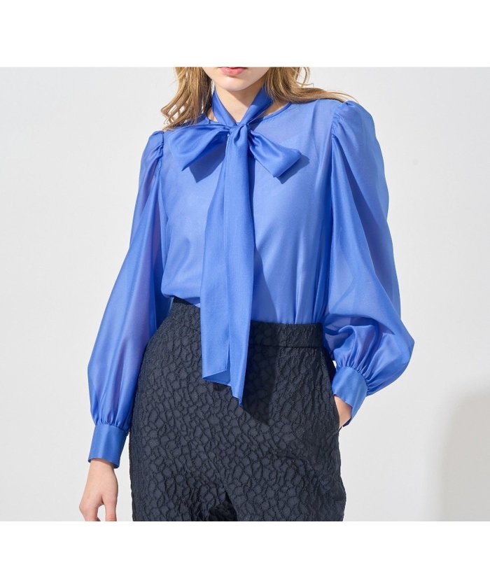 【アナイ/ANAYI】の【Eternal Line 2025】シアーオーガンジーボウタイ ブラウス インテリア・キッズ・メンズ・レディースファッション・服の通販 founy(ファニー) https://founy.com/ ファッション Fashion レディースファッション Fashion for Women トップス・カットソー Cut & Sew Tops シャツ・ブラウス・オフィスカジュアル Elegant Blouses & Button-Ups インナー Innerwear オケージョン Occasion Wear オーガンジー Organza Fabric シアー Sheer, See-Through シルク Silk, 100% Silk シンプル Simple, Minimal スマート Smart, Elegant スリーブ Sleeve, Long Sleeve / Short Sleeve 雑誌 Magazine, Fashion Magazine パーティ Party, Party Style フォーマル Formal, Dressy ベーシック Basic, Essential リボン Ribbon, Bow ロング Long, Long-Length 再入荷 Restock / Back in Stock セレモニー Ceremony 入学式 Entrance Ceremony 卒業式 Graduation Ceremony 結婚式 Wedding ビジネス 仕事 通勤 Business / Work / Commuting |ID: prp329100004811718 ipo3291000000034928454