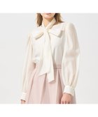 【アナイ/ANAYI】の【Eternal Line 2025】シアーオーガンジーボウタイ ブラウス off white|ID: prp329100004811718 ipo3291000000034928458