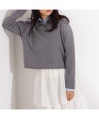 【エヌ ナチュラルビューティーベーシック/N.Natural Beauty basic】のシャツレイヤードニット グレー2|ID: prp329100004811741 ipo3291000000034928708