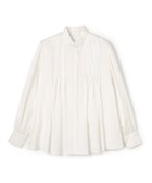 【トゥモローランド/TOMORROWLAND】のコットンシルクサテン ピンタックフリルブラウス 11 ホワイト|ID: prp329100004811751 ipo3291000000034928842
