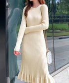 【ミニミニストア/miniministore】のニットワンピース マーメイドフリルワンピ アイボリー|ID: prp329100004811765 ipo3291000000034929001