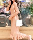【ミニミニストア/miniministore】のニットワンピース マーメイドフリルワンピ サーモンピンク|ID: prp329100004811765 ipo3291000000034948546