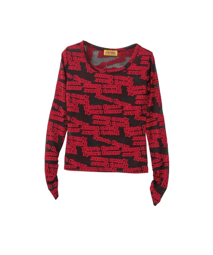 【ヒステリックグラマー/HYSTERIC GLAMOUR】のTYPE LOGO柄ジャカード チビTシャツ インテリア・キッズ・メンズ・レディースファッション・服の通販 founy(ファニー) https://founy.com/ ファッション Fashion レディースファッション Fashion for Women トップス・カットソー Cut & Sew Tops シャツ・ブラウス・オフィスカジュアル Elegant Blouses & Button-Ups ロングTシャツ・Tシャツ Longline T-Shirts & Tees インナー Innerwear キャミソール Camisole, Spaghetti Strap Top シアー Sheer, See-Through シャーリング Shirring, Ruched ジャカード／ジャガード Jacquard, Woven Pattern フィット Fit, Slim Fit 夏 Summer |ID: prp329100004811785 ipo3291000000034929173