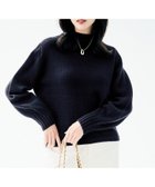 【アンタイトル/UNTITLED】の【洗える】スポンディッシュ ボトルネックニット ネイビー|ID: prp329100004811793 ipo3291000000035143141