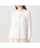 【アナイ/ANAYI】のヴィンテージサテンラッフルブラウス white|ID: prp329100004811795 ipo3291000000034929304