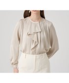 【アナイ/ANAYI】のヴィンテージサテンラッフルブラウス beige|ID: prp329100004811795 ipo3291000000034929305