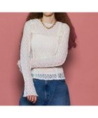 【メゾンスペシャル/MAISON SPECIAL】のLace Tops 人気、トレンドファッション・服の通販 founy(ファニー) ファッション Fashion レディースファッション Fashion for Women トップス・カットソー Cut & Sew Tops ストレッチ Stretch, Stretchy Fabric スリーブ Sleeve, Long Sleeve / Short Sleeve パターン Pattern, Design Print フィット Fit, Slim Fit フェミニン Feminine, Girly レース Lace, Lace Fabric thumbnail WHT|ID: prp329100004811796 ipo3291000000034929314