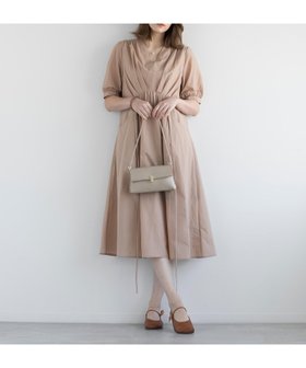 【ディケイドクラシック/DECADE CLASSIC】の【DECADE CLASSIC】ギャザーワンピース 人気、トレンドファッション・服の通販 founy(ファニー) ファッション Fashion レディースファッション Fashion for Women ワンピース Dresses アクセサリー Fashion Accessories ギャザー Gathered, Ruffled クラシック Classic, Timeless Style サンダル Sandals, Summer Shoes シンプル Simple, Minimal ハイヒール High Heels, Heeled Shoes ビーチ Beach, Seaside リゾート Resort, Vacation Style リボン Ribbon, Bow 夏 Summer 春 Spring S/S・春夏 SS, Spring/Summer, Warm Season |ID:prp329100004811802