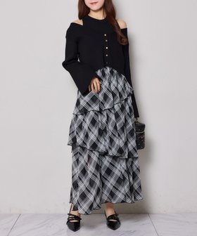 【ナイスクラップ/NICE CLAUP】のカーデセットドッキングティアードワンピ 人気、トレンドファッション・服の通販 founy(ファニー) ファッション Fashion レディースファッション Fashion for Women ワンピース Dresses イレヘム Irregular Hemline カーディガン Cardigan, Knitwear ガーリー Girly, Feminine Style ショート Short, Short Length ダウン Down, Puffer デニム Denim, Jeans Material ドッキング Docking, Mixed Material フェミニン Feminine, Girly おすすめ Recommended / Our Picks |ID:prp329100004811810