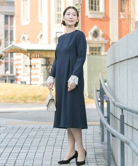 【アーバンリサーチ ロッソ/URBAN RESEARCH ROSSO】の『WEB限定』袖レースワンピース 人気、トレンドファッション・服の通販 founy(ファニー) ファッション Fashion レディースファッション Fashion for Women ワンピース Dresses 2026年 2026 シンプル Simple, Minimal セレモニー Ceremony ドッキング Docking, Mixed Material バランス Balance, Style Balance フェミニン Feminine, Girly レース Lace, Lace Fabric エレガント 上品 Elegant 夏 Summer S/S・春夏 SS, Spring/Summer, Warm Season |ID:prp329100004811839