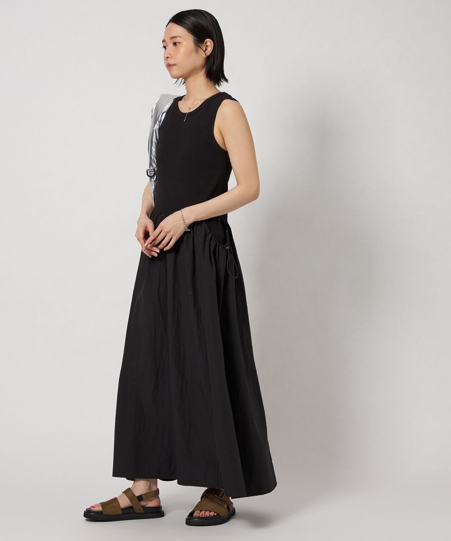 【ユナイテッドアローズ/UNITED ARROWS】のCITEN ドッキングワンピース インテリア・キッズ・メンズ・レディースファッション・服の通販 founy(ファニー) ファッション Fashion レディースファッション Fashion for Women ワンピース Dresses テレコ Ribbed, Rib Stitch ドッキング Docking, Mixed Material ノースリーブ Sleeveless, No-Sleeve フィット Fit, Slim Fit A/W・秋冬 Autumn/Winter アウトレット Outlet / Clearance おすすめ Recommended / Our Picks BLACK|ID: prp329100004811862 ipo3291000000034929800