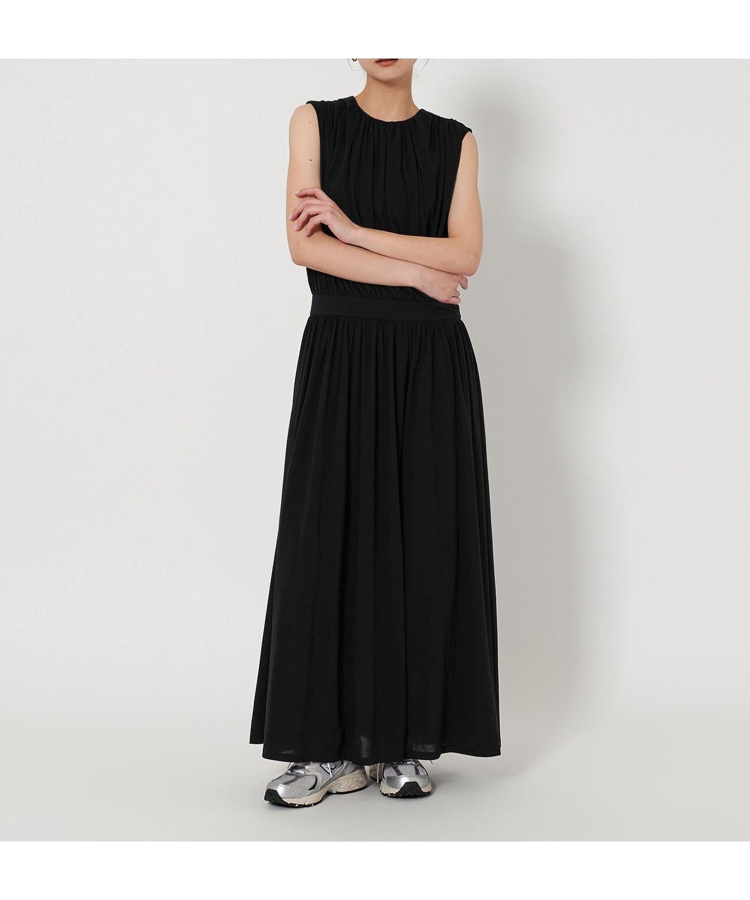 【ユナイテッドアローズ/UNITED ARROWS】のコットンナイロン ギャザーフレア マキシワンピース インテリア・キッズ・メンズ・レディースファッション・服の通販 founy(ファニー) ファッション Fashion レディースファッション Fashion for Women ワンピース Dresses マキシ丈ワンピース・ロングドレス Maxi Dresses / Long One-Pieces エレガント 上品 Elegant ギャザー Gathered, Ruffled クール Cool, Chic コレクション Collection, Seasonal Line サンダル Sandals, Summer Shoes スニーカー Sneakers, Trainers ドレス Dress, One-Piece ノースリーブ Sleeveless, No-Sleeve フレア Flare, Flared マキシ Maxi, Full Length マニッシュ Mannish, Boyish ミュール Mule, Backless Shoes アウトレット Outlet / Clearance おすすめ Recommended / Our Picks BLACK|ID: prp329100004811863 ipo3291000000034929804