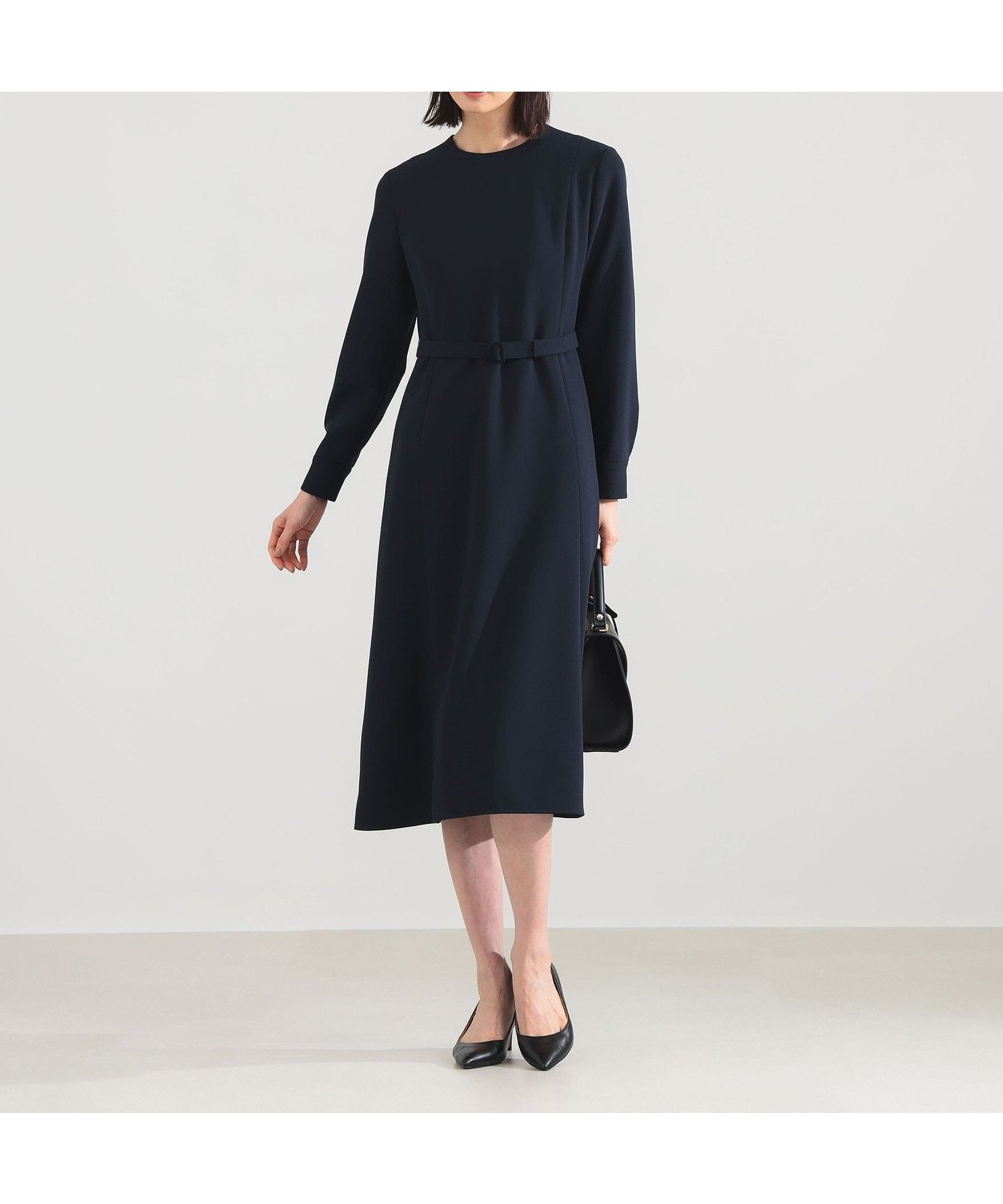 【デミルクス ビームス/Demi-Luxe BEAMS】のD_TA/PベルテッドOP 人気、トレンドファッション・服の通販 founy(ファニー) 　ファッション　Fashion　レディースファッション　Fashion for Women　ワンピース　Dresses　カフス　Cuff Design　コンパクト　Compact, Small Size　シンプル　Simple, Minimal　ジャケット　Jacket, Outerwear　ダブル　Double, Double-Breasted　ツイード　Twill, Twill Weave　定番　Standard, Basic Item　フレア　Flare, Flared　ペプラム　Peplum, Flared Hem　おすすめ　Recommended / Our Picks　セレモニー　Ceremony　 other-1|ID: prp329100004811871 ipo3291000000034929840