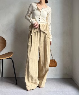 【ドゥドゥ/DouDou】の【WEB限定】2WAYキャミサロペット 人気、トレンドファッション・服の通販 founy(ファニー) ファッション Fashion レディースファッション Fashion for Women トップス・カットソー Cut & Sew Tops キャミソール&ノースリーブ Camisoles & Sleeveless Tops ワンピース Dresses サロペット&オールインワン Dungarees & Jumpsuit Styles インナー Innerwear サロペット Overalls, Salopette シンプル Simple, Minimal スマート Smart, Elegant リラックス Relax, Relaxed Fit ワイド Wide, Wide Fit S/S・春夏 SS, Spring/Summer, Warm Season 再入荷 Restock / Back in Stock 夏 Summer 2026年 2026 |ID:prp329100004811875