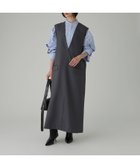 【バビロン/BABYLONE / KIDS】のツイルVネックワンピース 人気、トレンドファッション・服の通販 founy(ファニー) ファッション Fashion キッズファッション Fashion for Kids ワンピース Dresses ツイル Twist, Twisted Detail レース Lace, Lace Fabric ロング Long, Long-Length 再入荷 Restock / Back in Stock おすすめ Recommended / Our Picks thumbnail チャコール18|ID: prp329100004811892 ipo3291000000034930054