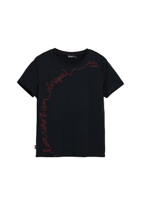 【デシグアル/Desigual】の刺繍入りTシャツ 人気、トレンドファッション・服の通販 founy(ファニー) ファッション Fashion レディースファッション Fashion for Women トップス・カットソー Cut & Sew Tops シャツ・ブラウス・オフィスカジュアル Elegant Blouses & Button-Ups ロングTシャツ・Tシャツ Longline T-Shirts & Tees カラフル Colorful Design シューズ Shoes, Footwear デニム Denim, Jeans Material パターン Pattern, Design Print パッチワーク Patchwork, Mixed Fabric プリント Print, Printed Pattern メンズ Men's, Menswear |ID:prp329100004811895