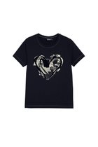 【デシグアル/Desigual】の新聞ハートプリントTシャツ ミニ丈 ブラック ホワイト 人気、トレンドファッション・服の通販 founy(ファニー) ファッション Fashion レディースファッション Fashion for Women トップス・カットソー Cut & Sew Tops シャツ・ブラウス・オフィスカジュアル Elegant Blouses & Button-Ups ロングTシャツ・Tシャツ Longline T-Shirts & Tees カラフル Colorful Design ガーリー Girly, Feminine Style グラフィック Graphic, Graphic Design シンプル Simple, Minimal デニム Denim, Jeans Material 定番 Standard, Basic Item パターン Pattern, Design Print プリント Print, Printed Pattern ベルベット Velvet, Velvety 半袖 Short Sleeve, Half Sleeve ラウンド Round, Round Neck エレガント 上品 Elegant thumbnail グレー/ブラック/2000|ID: prp329100004811896 ipo3291000000034930090