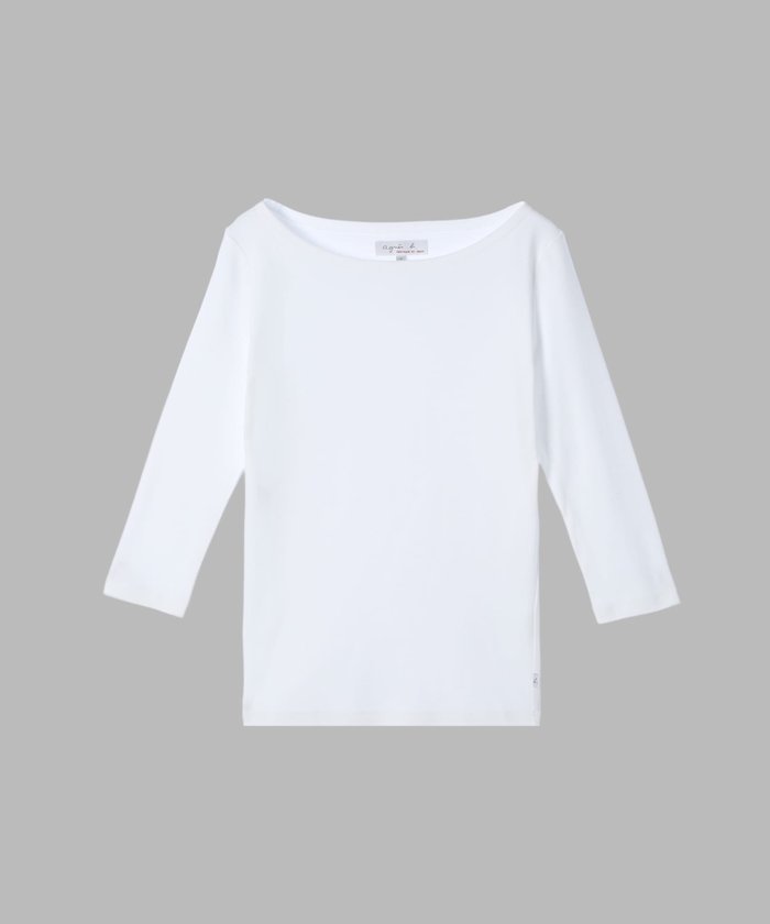 【アニエスベー ファム/agnes b. FEMME】のTシャツ インテリア・キッズ・メンズ・レディースファッション・服の通販 founy(ファニー) https://founy.com/ ファッション Fashion レディースファッション Fashion for Women トップス・カットソー Cut & Sew Tops シャツ・ブラウス・オフィスカジュアル Elegant Blouses & Button-Ups ロングTシャツ・Tシャツ Longline T-Shirts & Tees カットソー Cut and Sewn Top デコルテ Décolleté, Neckline フィット Fit, Slim Fit ベーシック Basic, Essential 定番 Standard, Basic Item |ID: prp329100004811927 ipo3291000000034930449