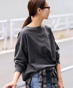 【フレームワーク/FRAMeWORK】のラフィボートネックLTee 人気、トレンドファッション・服の通販 founy(ファニー) ファッション Fashion レディースファッション Fashion for Women スウェット / スエット Sweatshirt, Sweatwear ラウンド Round, Round Neck |ID:prp329100004811938