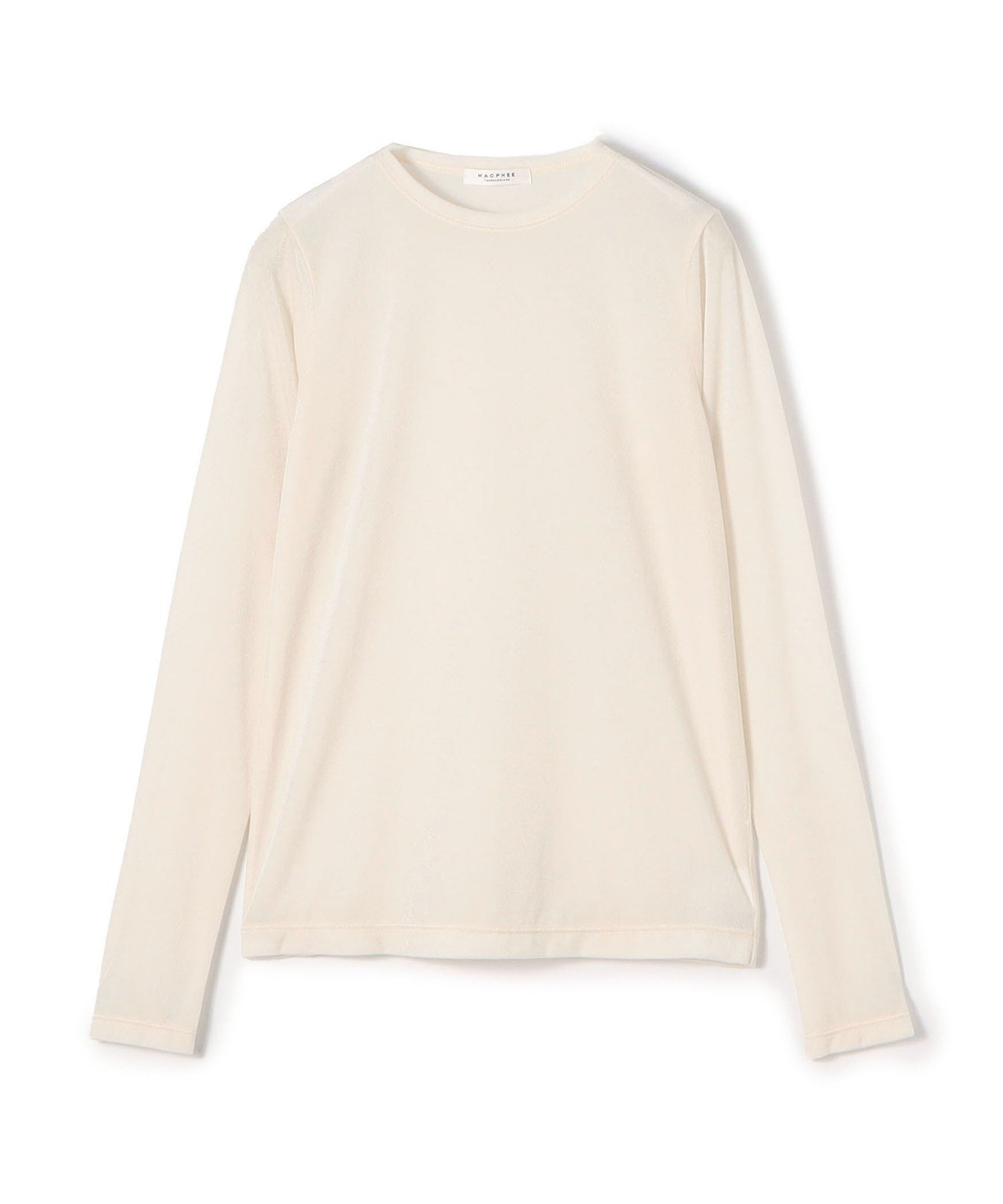 【トゥモローランド/TOMORROWLAND】のスキンベロア クルーネックプルオーバー インテリア・キッズ・メンズ・レディースファッション・服の通販 founy(ファニー) 　ファッション　Fashion　レディースファッション　Fashion for Women　トップス・カットソー　Cut & Sew Tops　カジュアルプルオーバー・ニットトップス　Pullovers & Knit Tops / Casual Pullovers　ベロアトップス　Velour Tops / Velvet-Look Items　おすすめ　Recommended / Our Picks　インナー　Innerwear　コンパクト　Compact, Small Size　シアー　Sheer, See-Through　フィット　Fit, Slim Fit　プレーン　Plain, Simple　ベロア　Velour, Soft Velvet　エレガント 上品　Elegant　11 ホワイト|ID: prp329100004812034 ipo3291000000034931959