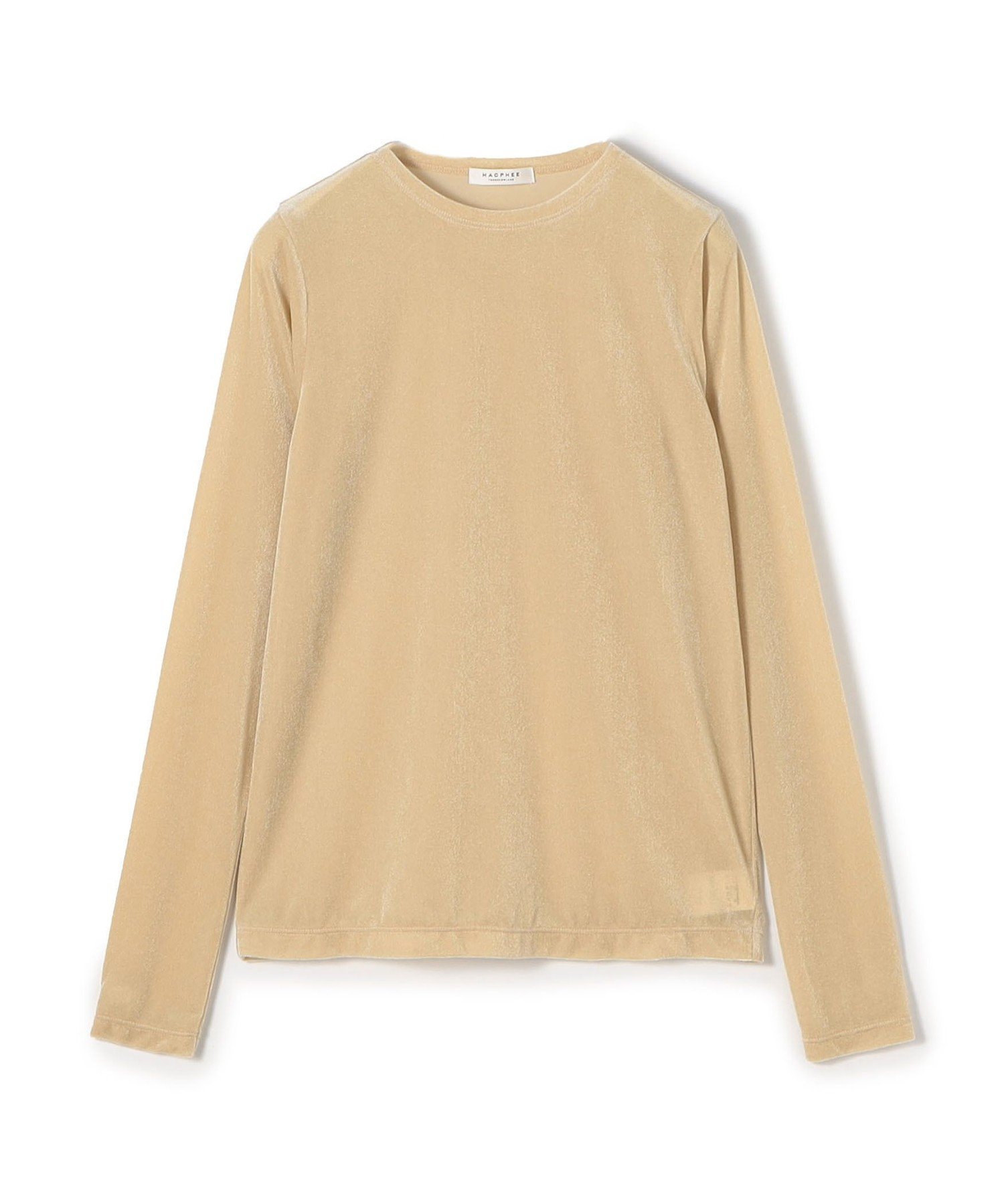 【トゥモローランド/TOMORROWLAND】のスキンベロア クルーネックプルオーバー インテリア・キッズ・メンズ・レディースファッション・服の通販 founy(ファニー) 　ファッション　Fashion　レディースファッション　Fashion for Women　トップス・カットソー　Cut & Sew Tops　カジュアルプルオーバー・ニットトップス　Pullovers & Knit Tops / Casual Pullovers　ベロアトップス　Velour Tops / Velvet-Look Items　おすすめ　Recommended / Our Picks　インナー　Innerwear　コンパクト　Compact, Small Size　シアー　Sheer, See-Through　フィット　Fit, Slim Fit　プレーン　Plain, Simple　ベロア　Velour, Soft Velvet　エレガント 上品　Elegant　41 ライトベージュ|ID: prp329100004812034 ipo3291000000034931962