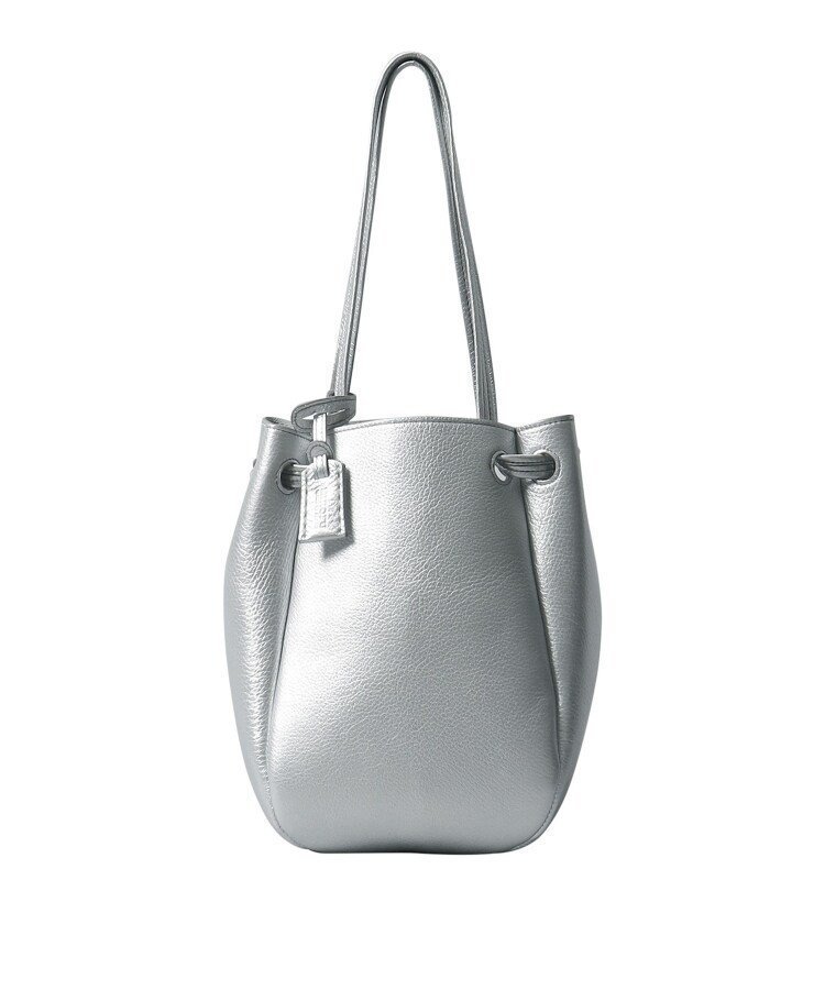 【ヒロフ/HIROFU】の【ロシェ】レザーショルダーバッグ M 本革(商品番号 P25-30205) インテリア・キッズ・メンズ・レディースファッション・服の通販 founy(ファニー) 　ファッション　Fashion　レディースファッション　Fashion for Women　傘　Umbrella, Parasol　巾着　Drawstring Bag, Kinchaku　シンプル　Simple, Minimal　スマート　Smart, Elegant　財布　Wallet, Purse　フォルム　Silhouette, Form　ボンディング　Bonding, Bonded Fabric　ポケット　Pocket, Pocket Detail　再入荷　Restock / Back in Stock　おすすめ　Recommended / Our Picks　旅行　Travel　エレガント 上品　Elegant　シルバー|ID: prp329100004812036 ipo3291000000034931981