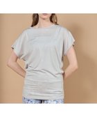 【ジュリエ/Julier】のエコリヨセル半袖トップス 人気、トレンドファッション・服の通販 founy(ファニー) ファッション Fashion レディースファッション Fashion for Women トップス・カットソー Cut & Sew Tops コレクション Collection, Seasonal Line ストレッチ Stretch, Stretchy Fabric なめらか Smooth, Silky Texture フィット Fit, Slim Fit 半袖 Short Sleeve, Half Sleeve 無地 Plain, Solid Color ヨガ Yoga, Yoga Wear ラベンダー Lavender リラックス Relax, Relaxed Fit エレガント 上品 Elegant thumbnail ライトグレー|ID: prp329100004812043 ipo3291000000034932052